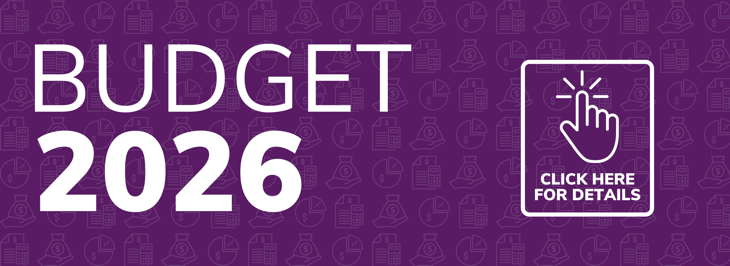 Budget 2026 Website Banner