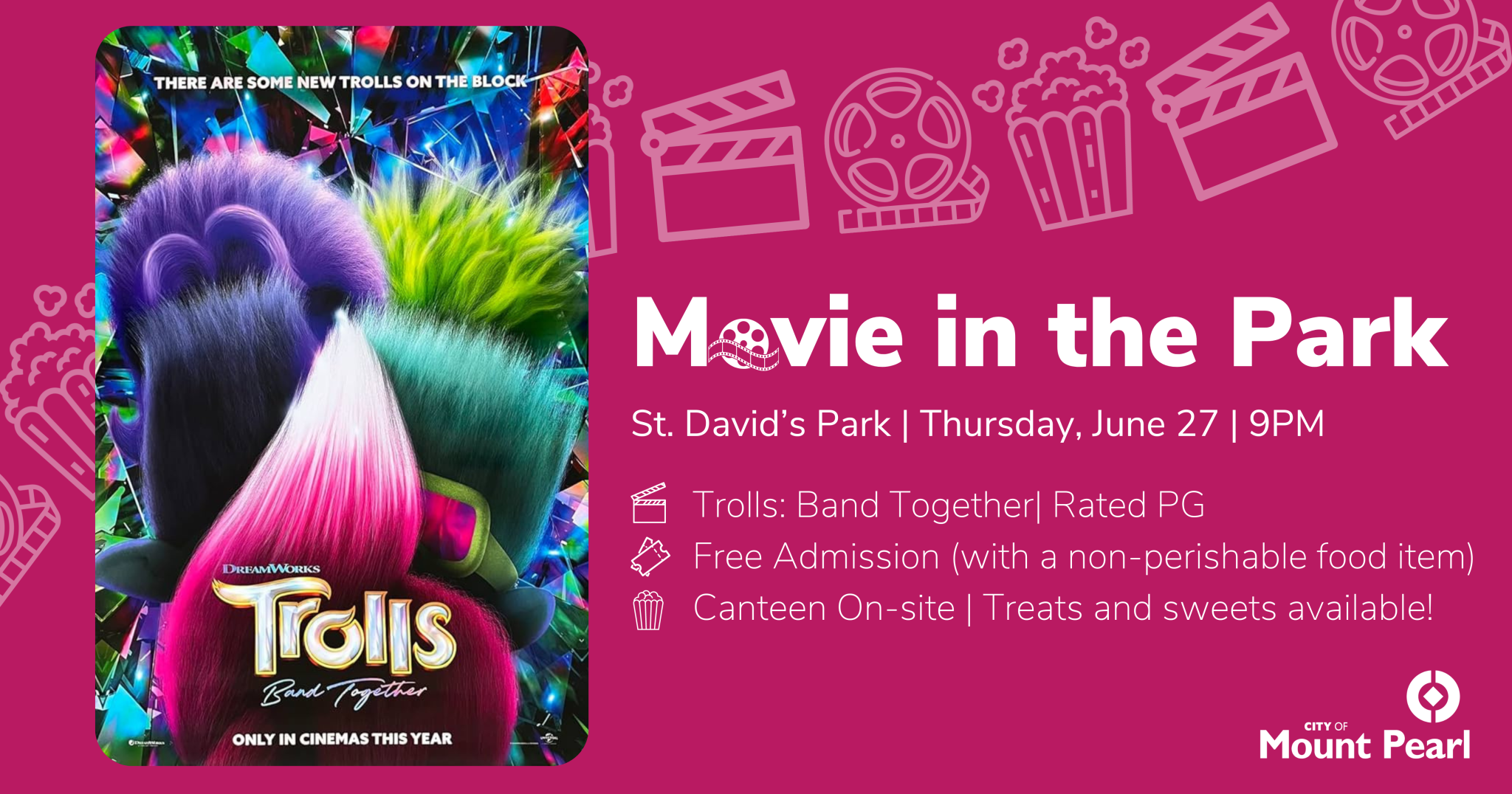 Kickoff to Summer Outdoor Movie Mount Pearl